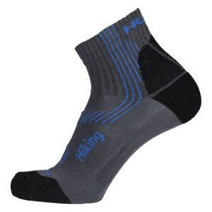 Husky Ponožky Hiking sivá / modrá Veľkosť: M (36-40)