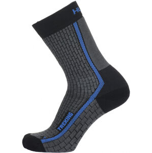 Husky Ponožky Treking antracit / modrá Veľkosť: XL (45-48)