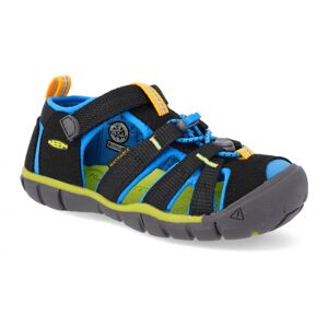 Keen SEACAMP II CNX CHILDREN black / brilliant blue Veľkosť: 29- detské sandále