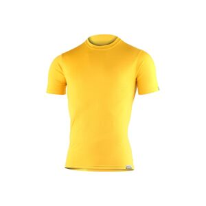 Lasting CHUAN 2121 žlté pánske vlnené merino triko Veľkosť: S