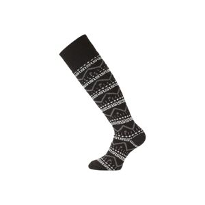 Lasting merino lyžiarske podkolienky SWA čierne Veľkosť: (34-37) S ponožky