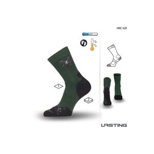 Lasting Poľovnícka ponožka HNC 620 zelená Veľkosť: (38-41) M ponožky