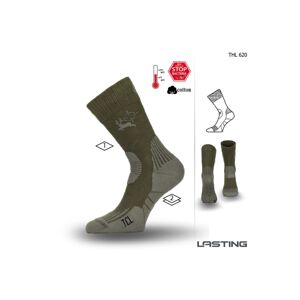 Lasting Ponožky THL 620 zelená Veľkosť: (46-49) XL ponožky