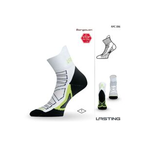 Lasting RPC 096 biela bežecké ponožky Veľkosť: (46-49) XL ponožky