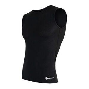 SENSOR COOLMAX AIR pánske tričko bez rukávov čierna Veľkosť: -XL