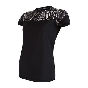 SENSOR COOLMAX IMPRESS dámske tričko kr.rukáv čierna / sea Veľkosť: XL