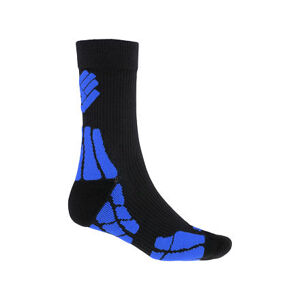 Sensor PONOŽKY HIKING MERINO WOOL čierna / modrá Veľkosť: 6/8 ponožky