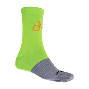 Sensor PONOŽKY TOUR MERINO WOOL zelená / šedá Veľkosť: 6/8 ponožky