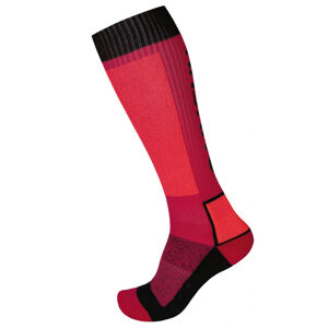 Husky Ponožky Snow Wool ružová/čierna Veľkosť: L (41-44)