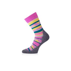 Lasting merino ponožky WLI ružové Veľkosť: (42-45) L
