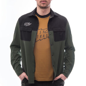 Fresh Trash Mens Rider Long Sleeve Shirt olive green/black Veľkosť: XL pánske tričko
