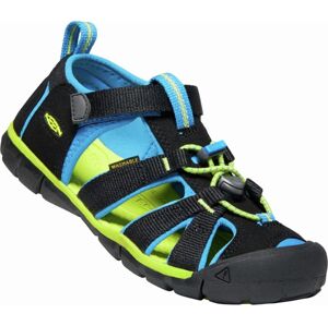 Keen SEACAMP II CNX YOUTH black / brilliant blue Veľkosť: -39 detské sandále