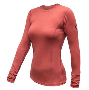 SENSOR MERINO ACTIVE dámske tričko dl.rukáv terracotta Veľkosť: XL dámske tričko s dlhým rukávom