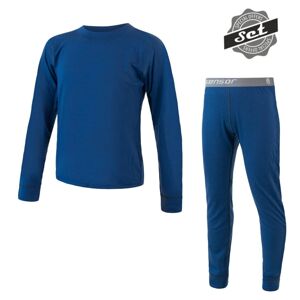 SENSOR MERINO AIR SET detský tričko dl.rukáv + spodky tm.modrá Veľkosť: 110- spodná bielizeň