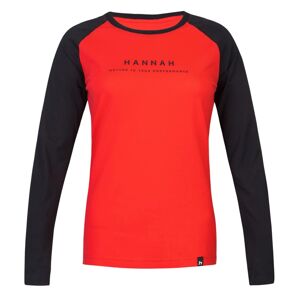 Hannah PRIM hibiscus/anthracite Veľkosť: 36 dámske tričko - dlhý rukáv