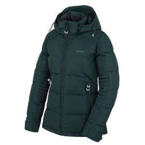 Husky Dámska plnená zimná bunda Norel L dark green Veľkosť: XL - plus dámska bunda
