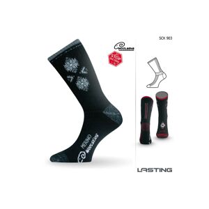 Lasting SCK 908 čierna Lyžiarske ponožky Veľkosť: (34-37) S- ponožky