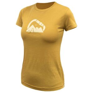 SENSOR MERINO AIR SUMMIT dámske tričko kr.rukáv mustard Veľkosť: L dámske tričko kr.rukáv
