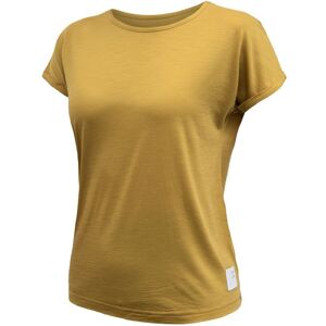 SENSOR MERINO AIR traveller dámske tričko kr.rukáv mustard Veľkosť: XL dámske tričko kr.rukáv