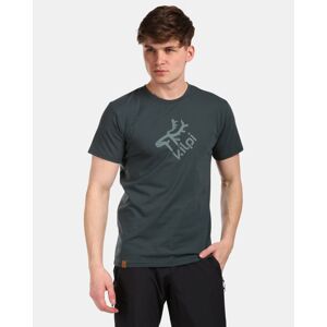 Kilpi DISCOVER-M Tmavo zelená Veľkosť: XL pánske tričko s krátkym rukávom