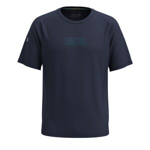 Smartwool M ACTIVE ULTRALITE GRAPHIC SS TEE deep navy-twilight blue Veľkosť: M pánske tričko