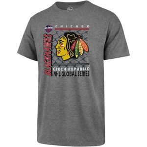47 Chicago Blackhawks '47 CLUB TEE šedá XL - Pánske tričko
