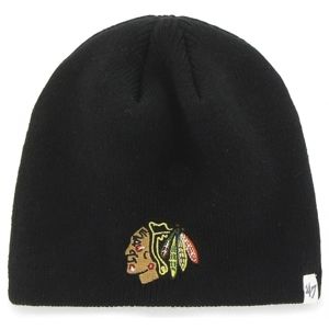 47 NHL CHICAGO BLACKHAWKS BEANIE Zimná čiapka, čierna, veľkosť UNI