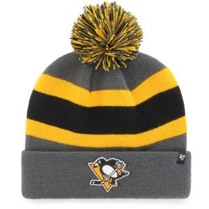 47 NHL Pittsburgh Penguins Breakaway CUFF KNIT šedá UNI - Zimná čiapka
