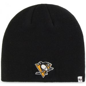 47 NHL PITTSBURGH PENGUINS BEANIE Zimná čiapka, čierna, veľkosť UNI