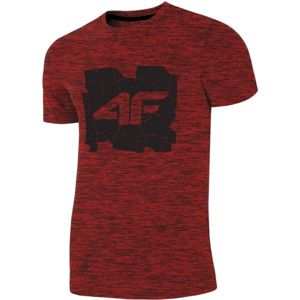 4F PÁNSKE TRIČKO červená M - Pánske tričko