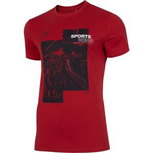4F MENS T-SHIRT Pánske tričko, červená, veľkosť L
