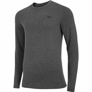 4F MEN´S LONGSLEEVES Pánske tričko, tmavo sivá, veľkosť