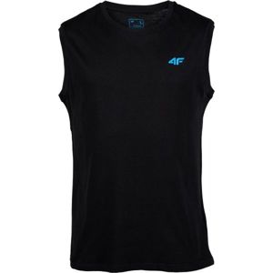4F PÁNSKE TRIČKO čierna XL - Pánske tričko bez rukávov