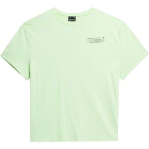 4F TSHIRT W Dámske tričko, svetlo zelená, veľkosť