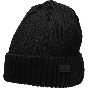 4F WINTER CAP Pánska zimná čiapka, čierna, veľkosť UNI