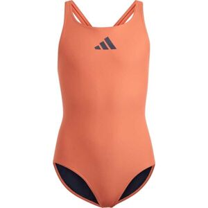 adidas Dievčenské plavky Dievčenské plavky, oranžová, veľkosť 164
