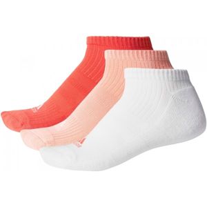 adidas 3S PER. NO SHOW HALF CUSHIONED 3PP ružová 43-46 - Unisex ponožky