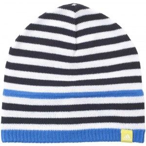adidas STRIPY BEANIE modrá 54 - Detská zimná čiapka