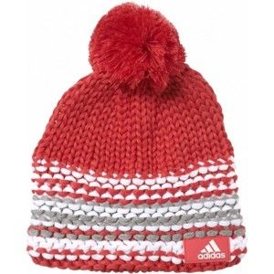 adidas YOUTH GIRLS CHUNKY BEANIE červená 54 - Dievčenská zimná čiapka