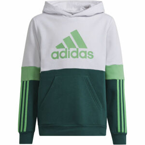 adidas CB TEE Chlapčenské tričko, tmavo zelená, veľkosť 128