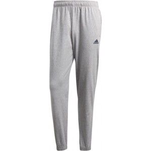 adidas ESSENTIALS TAPERED BANDED SINGLE JERSEY PANT sivá M - Pánske nohavice