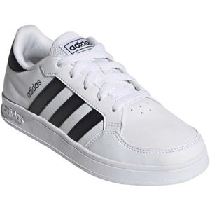 adidas BREAKNET K Detská vychádzková  obuv, biela, veľkosť 37 1/3