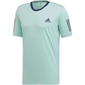 adidas CLUB 3 STRIPES TEE svetlo zelená S - Pánske tričko