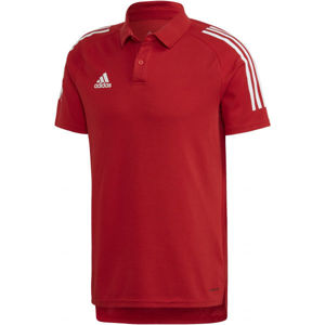 adidas CON20 POLO červená M - Pánske tričko polo