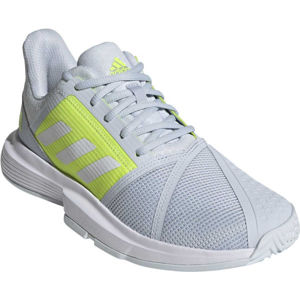 adidas COURTJAM BOUNCE W Dámska tenisová obuv, svetlomodrá,reflexný neón, veľkosť 38