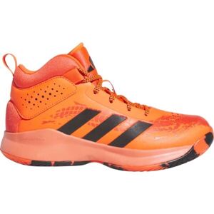 adidas CROSS EM UP 5 K WIDE Chlapčenská basketbalová obuv, červená, veľkosť 37 1/3