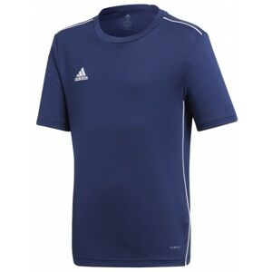 adidas CORE18 JSY Y Juniorský  futbalový dres, tmavo modrá, veľkosť