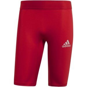 adidas ALPHASKIN SPORT SHORT TIGHTS  M červená M - Pánske spodné šortky