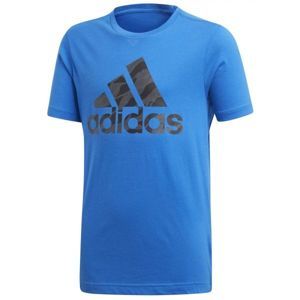 adidas BOS modrá 116 - Chlapčenské tričko