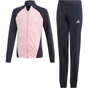 adidas YG PES TS Dievčenské športová súprava, tmavo modrá,ružová,biela, veľkosť